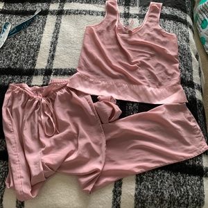 Vintage Victoria’s Secret baby pink pj set - med